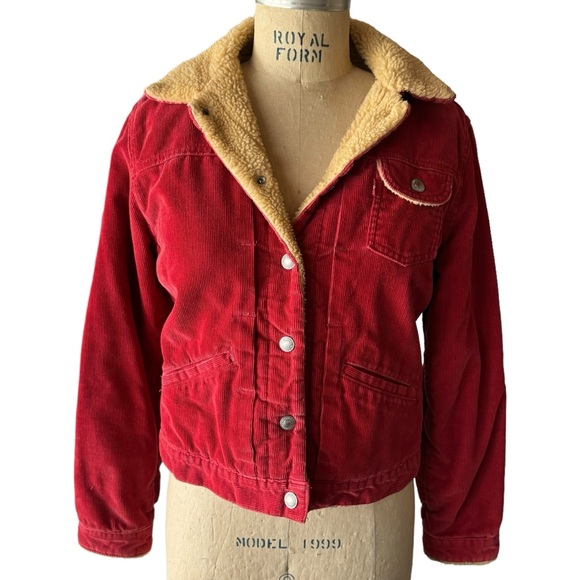 Levi's Jackets & Blazers - Vintage Red Levi’s Corduroy Fur Jacket